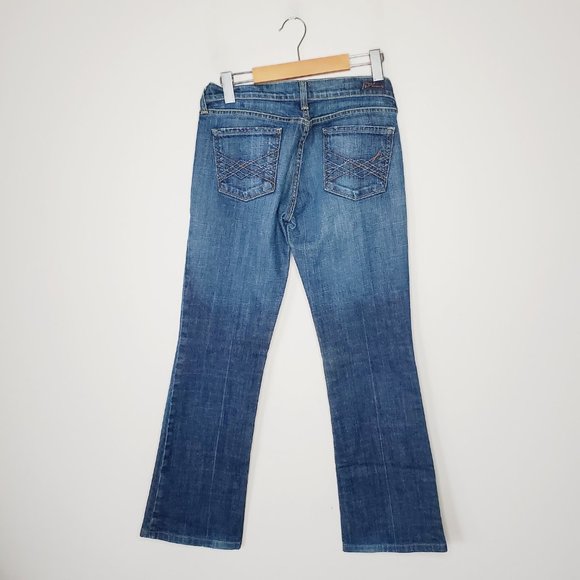 Citizens Of Humanity Blue Elle Low Waist Boot Cut Jeans - Picture 4 of 13